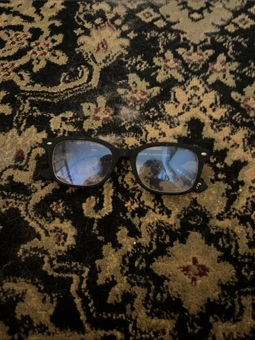 Classic Black square frame blue light glasses